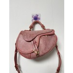 Handmade thickened matte waxed leather mbox saddle bag